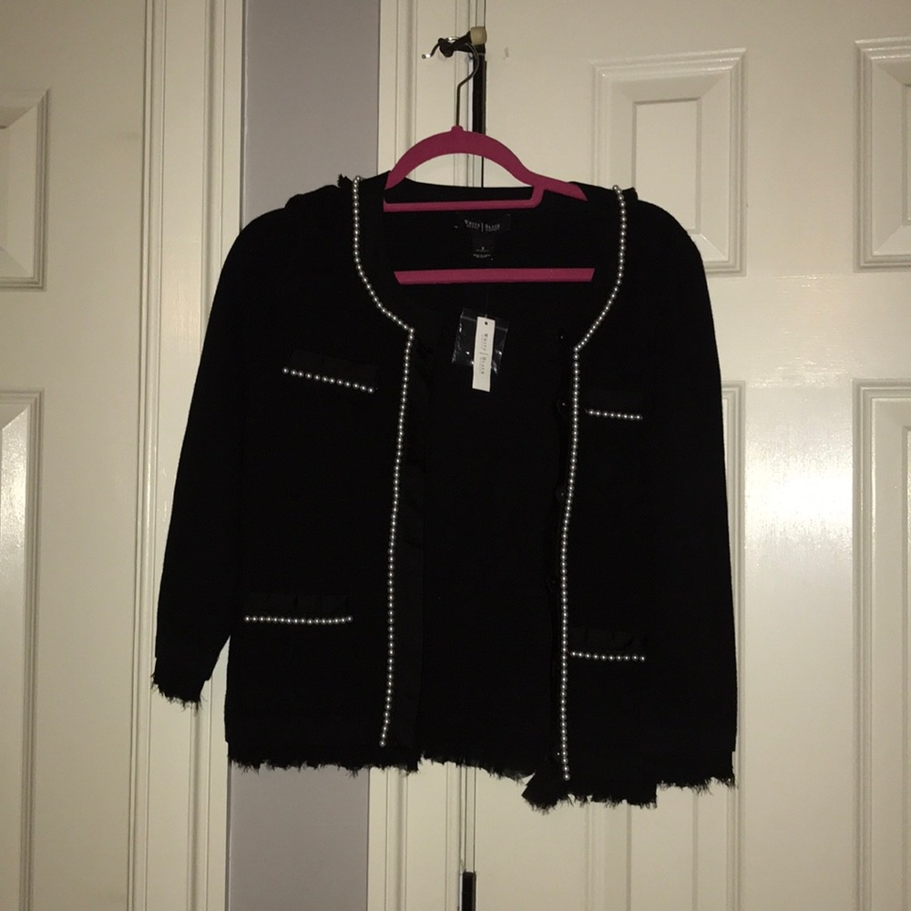 White House Black Market Black Pearl Cardigan